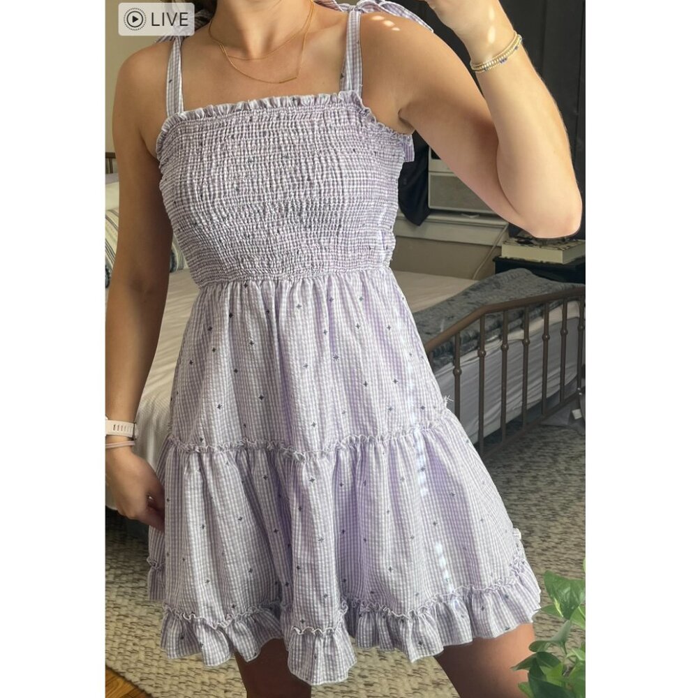 HYFVE - Purple and white checkerboard with adjustable bow tie straps